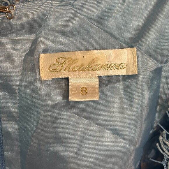 ๐ Shoshanna Sky Blue Lace Sleeveless Dress โ Size 8 - Picture 6 of 7